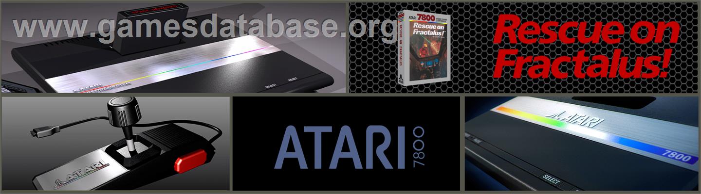Rescue on Fractalus - Atari 7800 - Artwork - Marquee