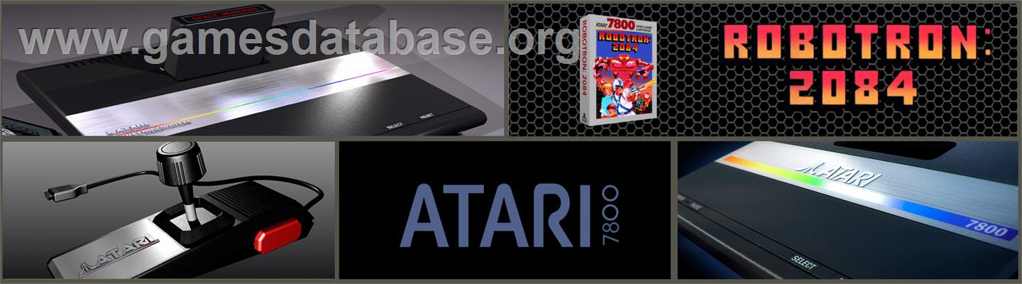 Robotron - 2084 - Atari 7800 - Artwork - Marquee
