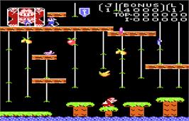 In game image of Donkey Kong Junior on the Atari 7800.