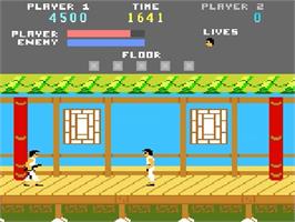In game image of Kung-Fu Master on the Atari 7800.