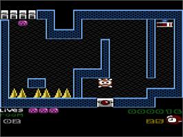 In game image of Slide Boy In Maze Land on the Atari 7800.