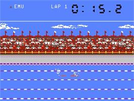 In game image of Summer Games on the Atari 7800.