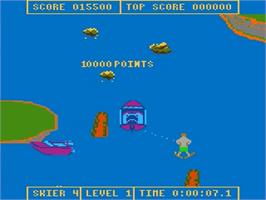 In game image of Water Ski on the Atari 7800.