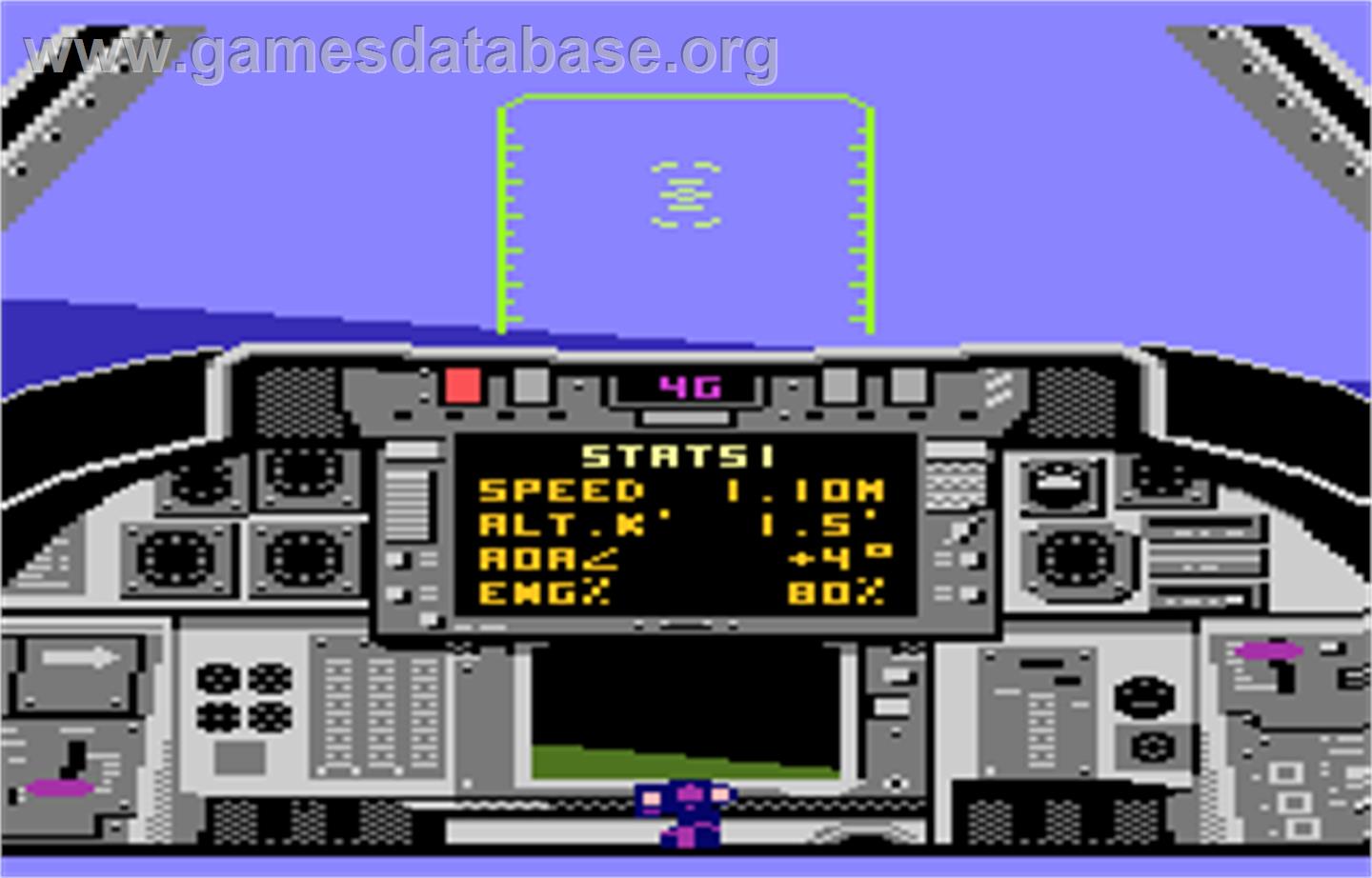 Dan Kitchen's Tomcat: The F-14 Fighter Simulator - Atari 7800 - Artwork - In Game
