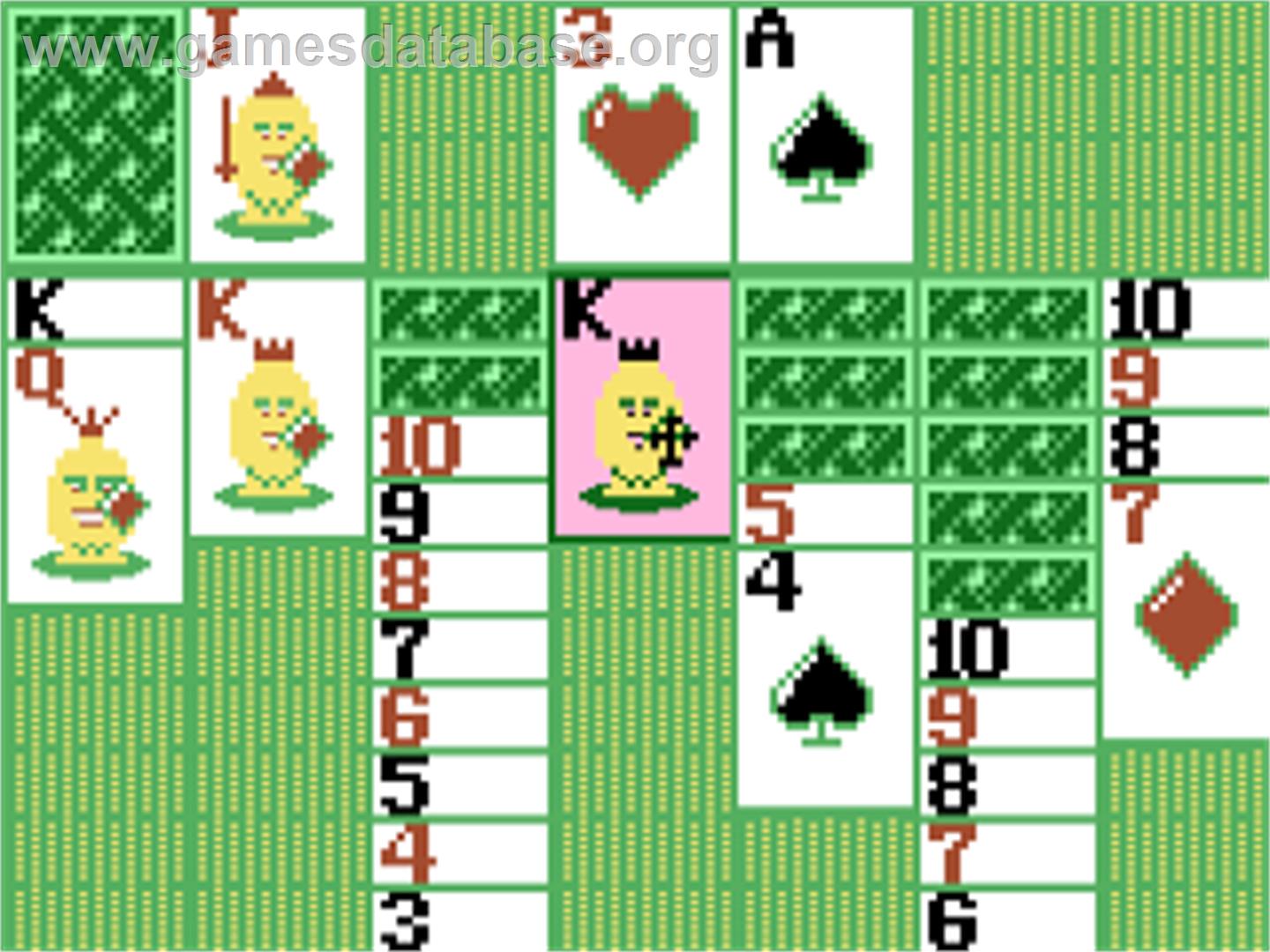 Easter Klondike Solitaire - Atari 7800 - Artwork - In Game