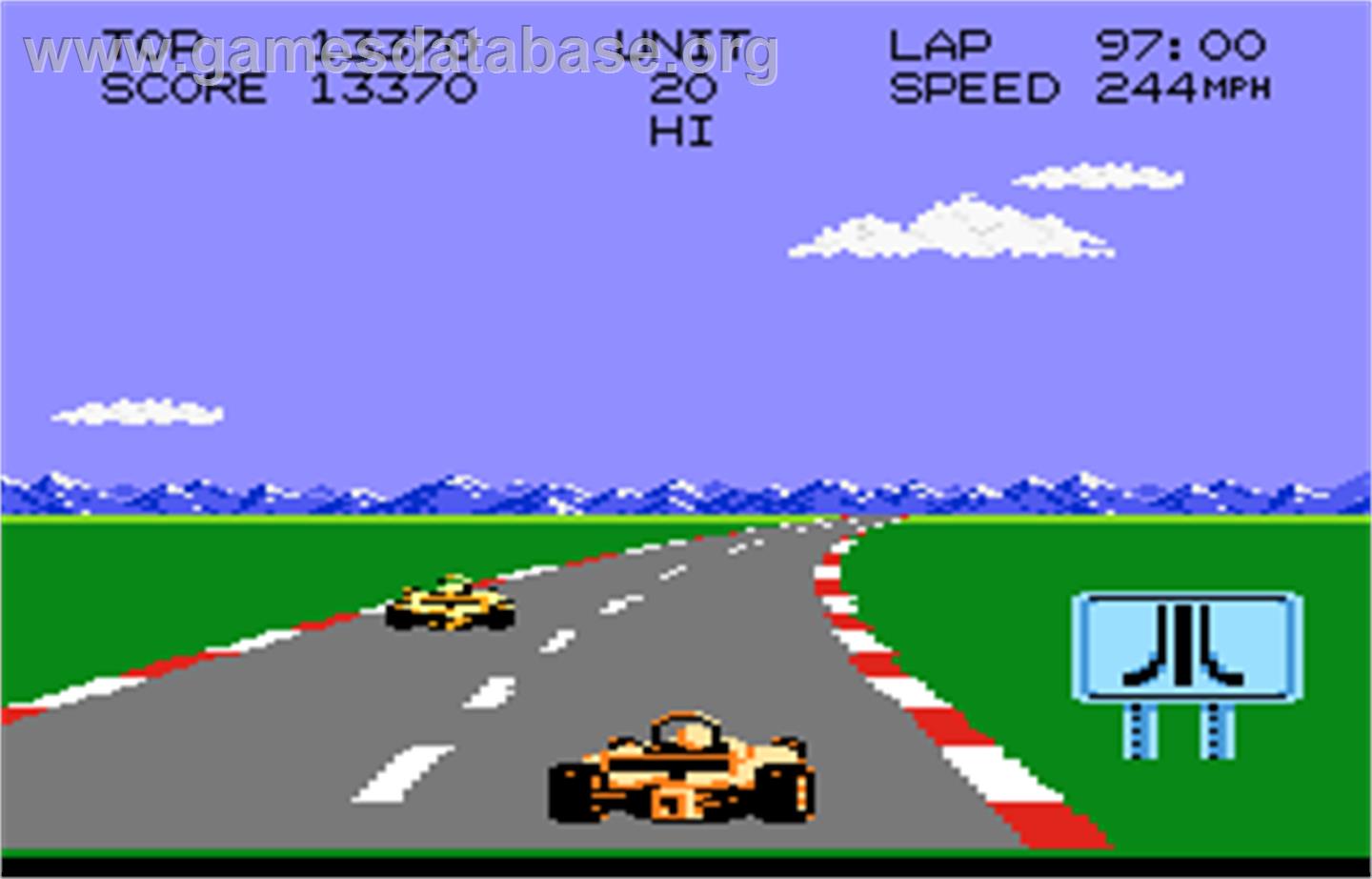 Pole Position II - Atari 7800 - Artwork - In Game