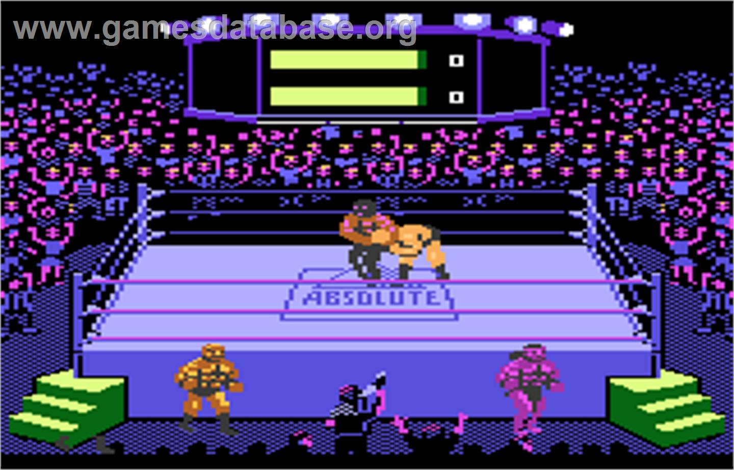 Title Match Pro Wrestling - Atari 7800 - Artwork - In Game