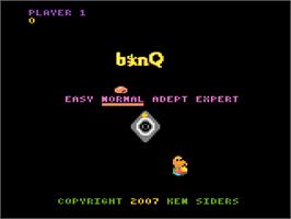 Title screen of B-nQ on the Atari 7800.