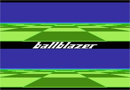 Title screen of Ballblazer on the Atari 7800.