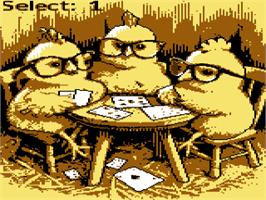 Title screen of Easter Klondike Solitaire on the Atari 7800.