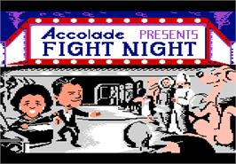 Title screen of Fight Night on the Atari 7800.