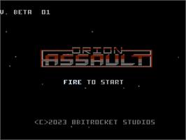 Title screen of Orion Assault on the Atari 7800.