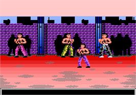 Title screen of Pit Fighter on the Atari 7800.