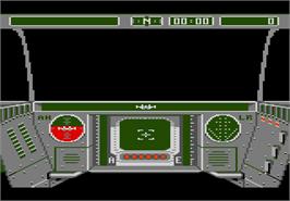Title screen of Rescue on Fractalus on the Atari 7800.