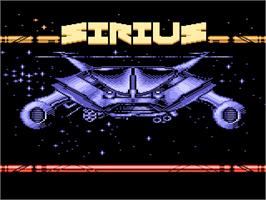 Title screen of Sirius on the Atari 7800.