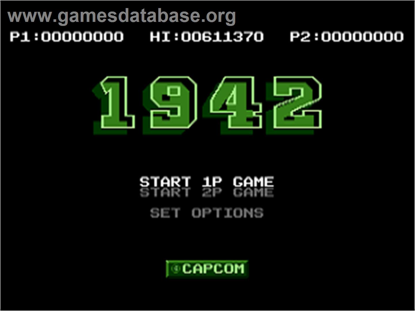 1942 - Atari 7800 - Artwork - Title Screen