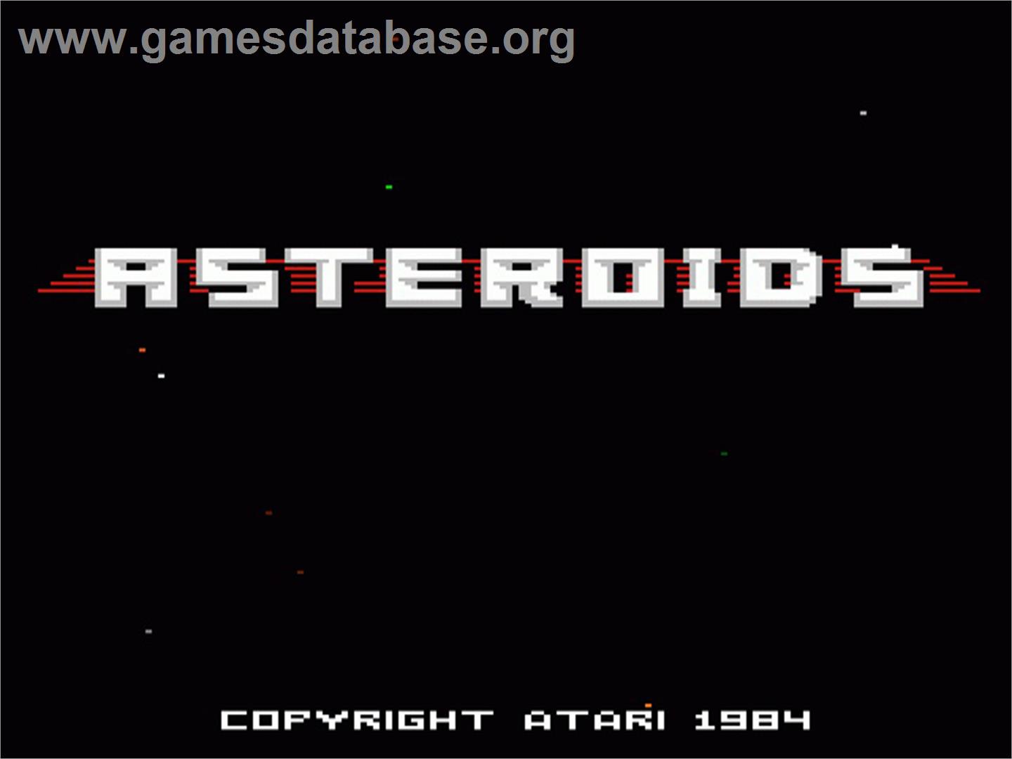 3D Asteroids - Atari 7800 - Artwork - Title Screen