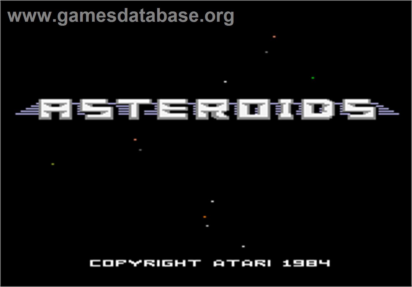 Asteroids - Atari 7800 - Artwork - Title Screen