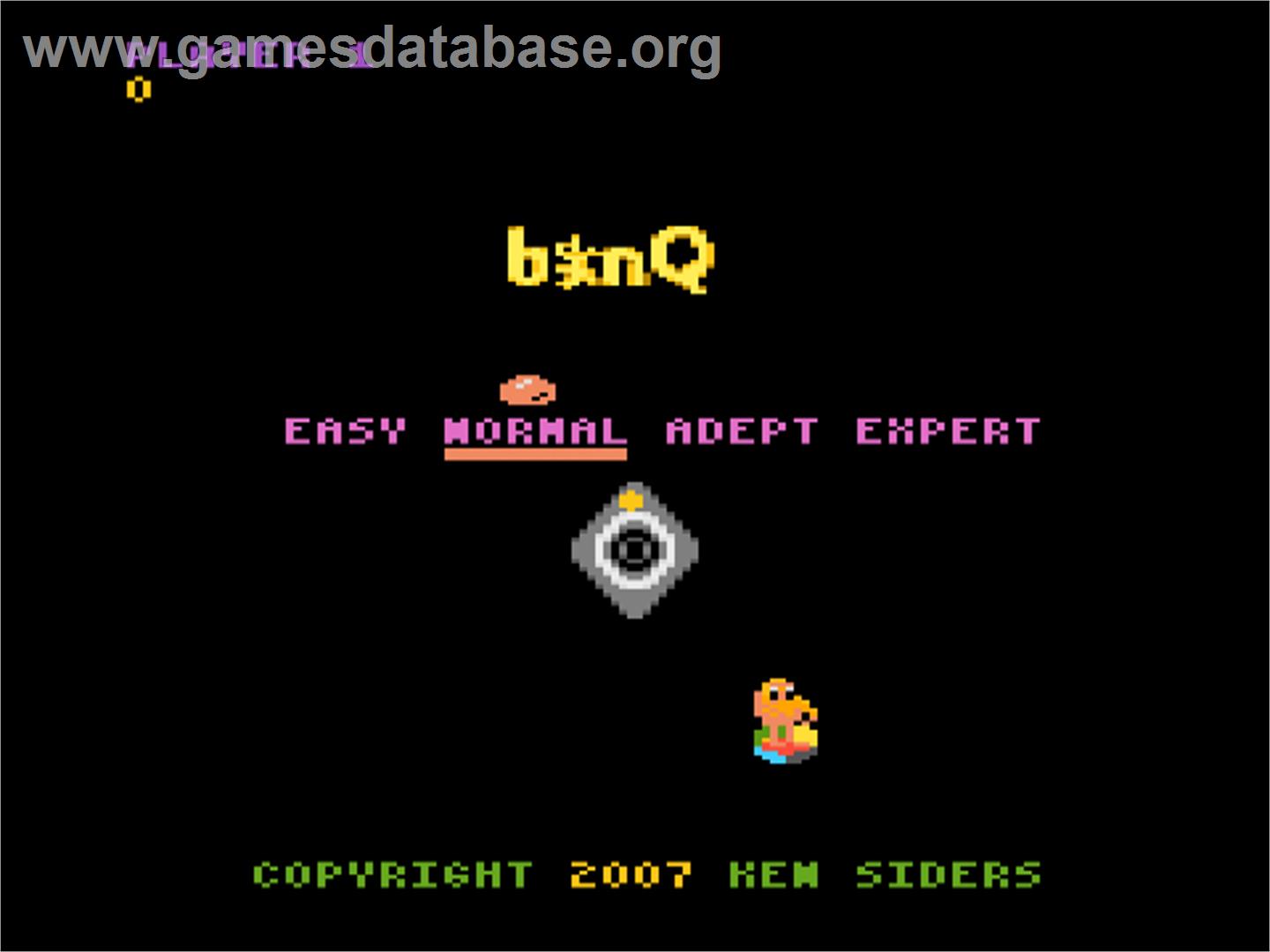 B-nQ - Atari 7800 - Artwork - Title Screen