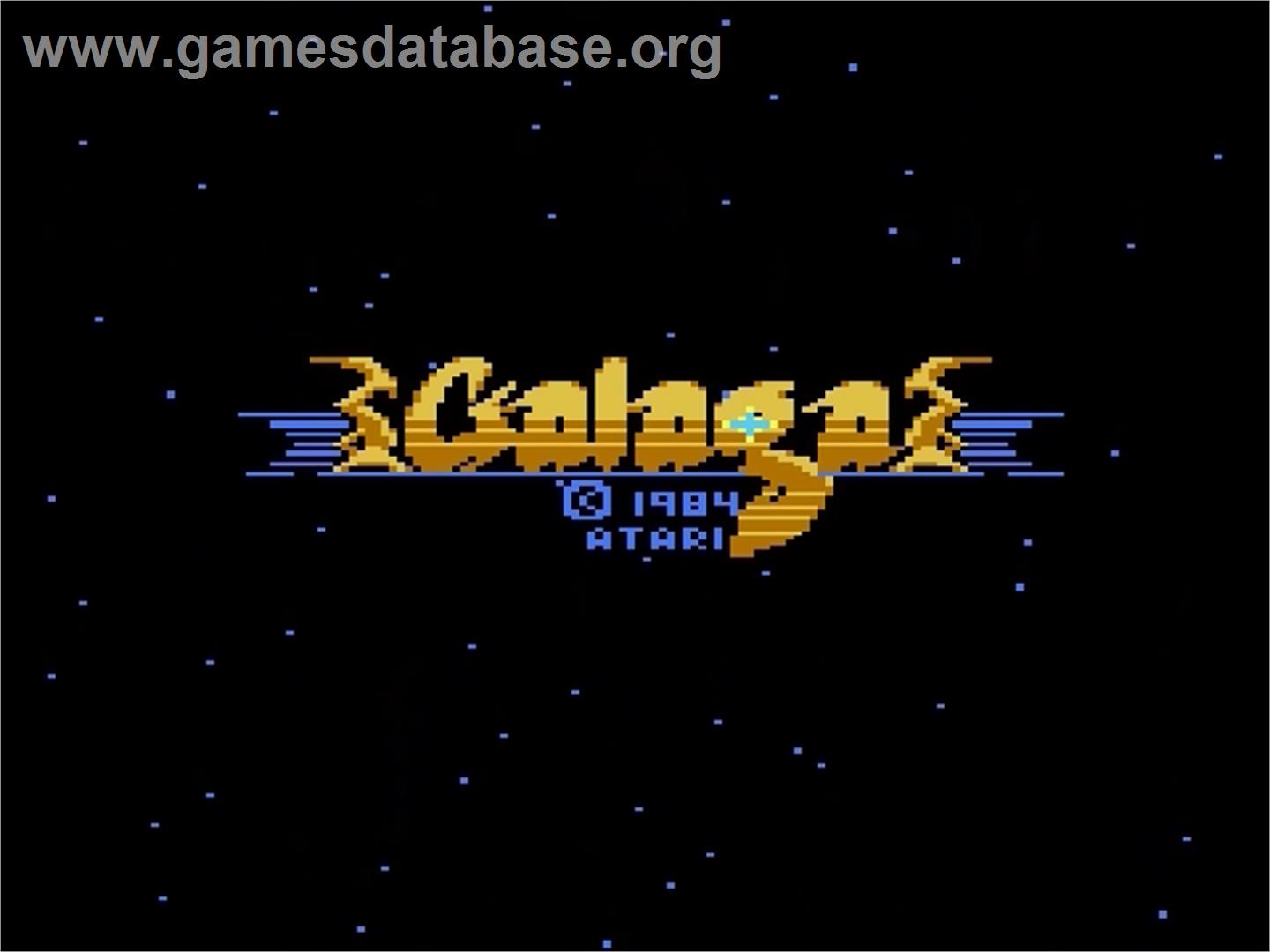 Galaga - Atari 7800 - Artwork - Title Screen