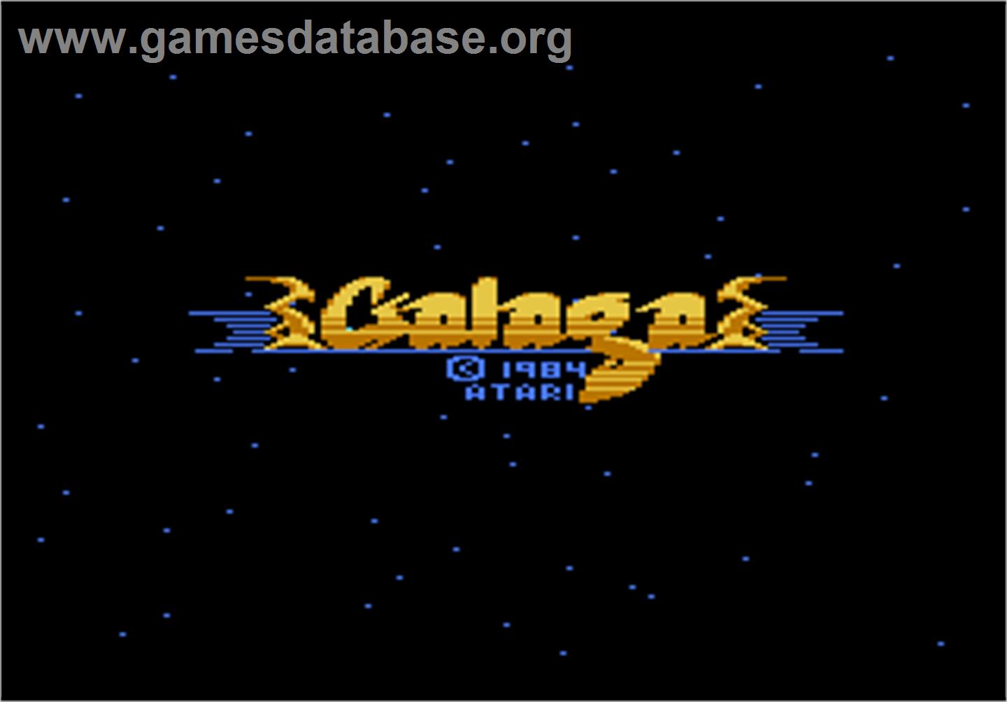 Galaga - Atari 7800 - Artwork - Title Screen