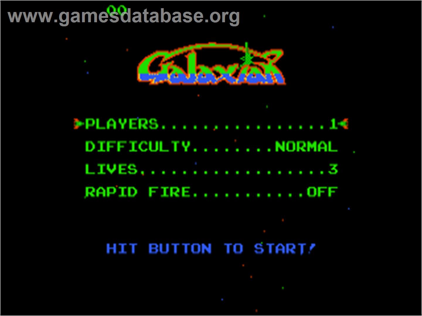 Galaxian - Atari 7800 - Artwork - Title Screen