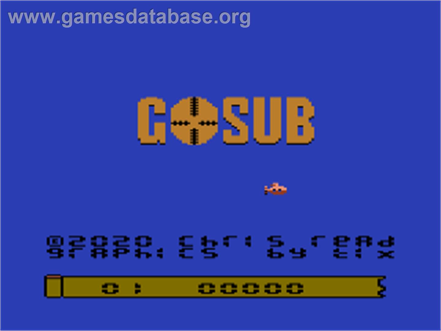 GoSub - Atari 7800 - Artwork - Title Screen