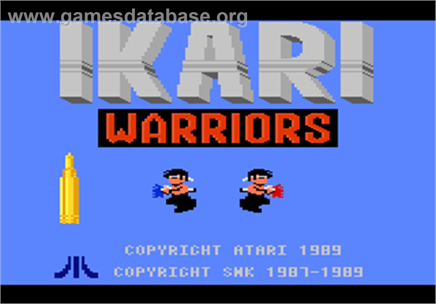 Ikari Warriors - Atari 7800 - Artwork - Title Screen