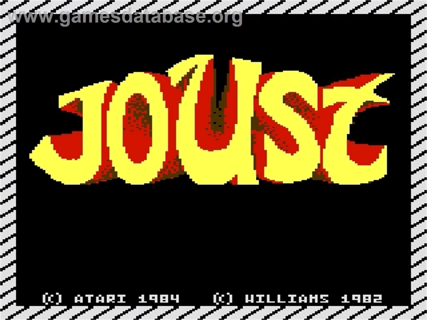 Joust - Atari 7800 - Artwork - Title Screen