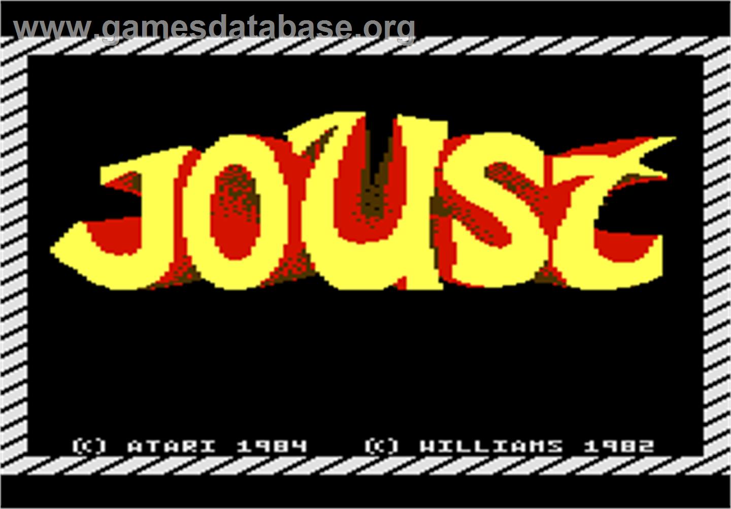 Joust - Atari 7800 - Artwork - Title Screen