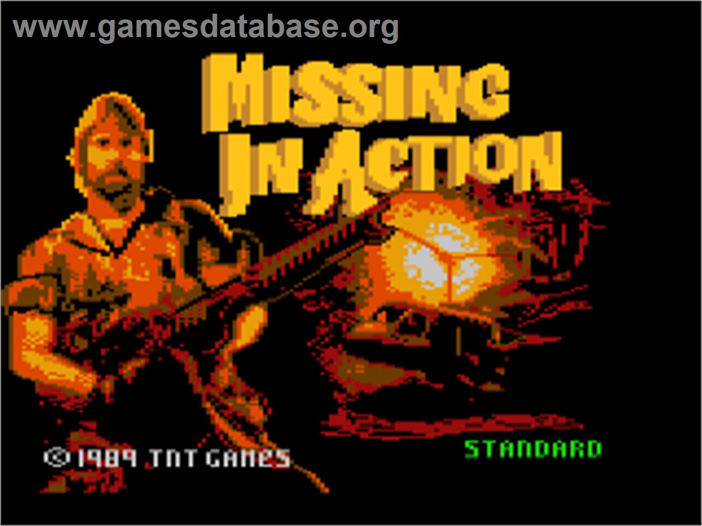 Missing In Action - Atari 7800 - Artwork - Title Screen