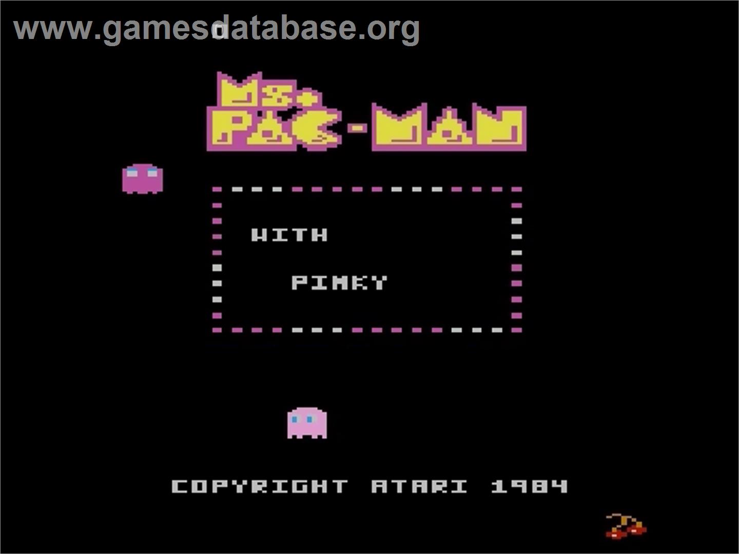 Ms. Pac-Man - Atari 7800 - Artwork - Title Screen