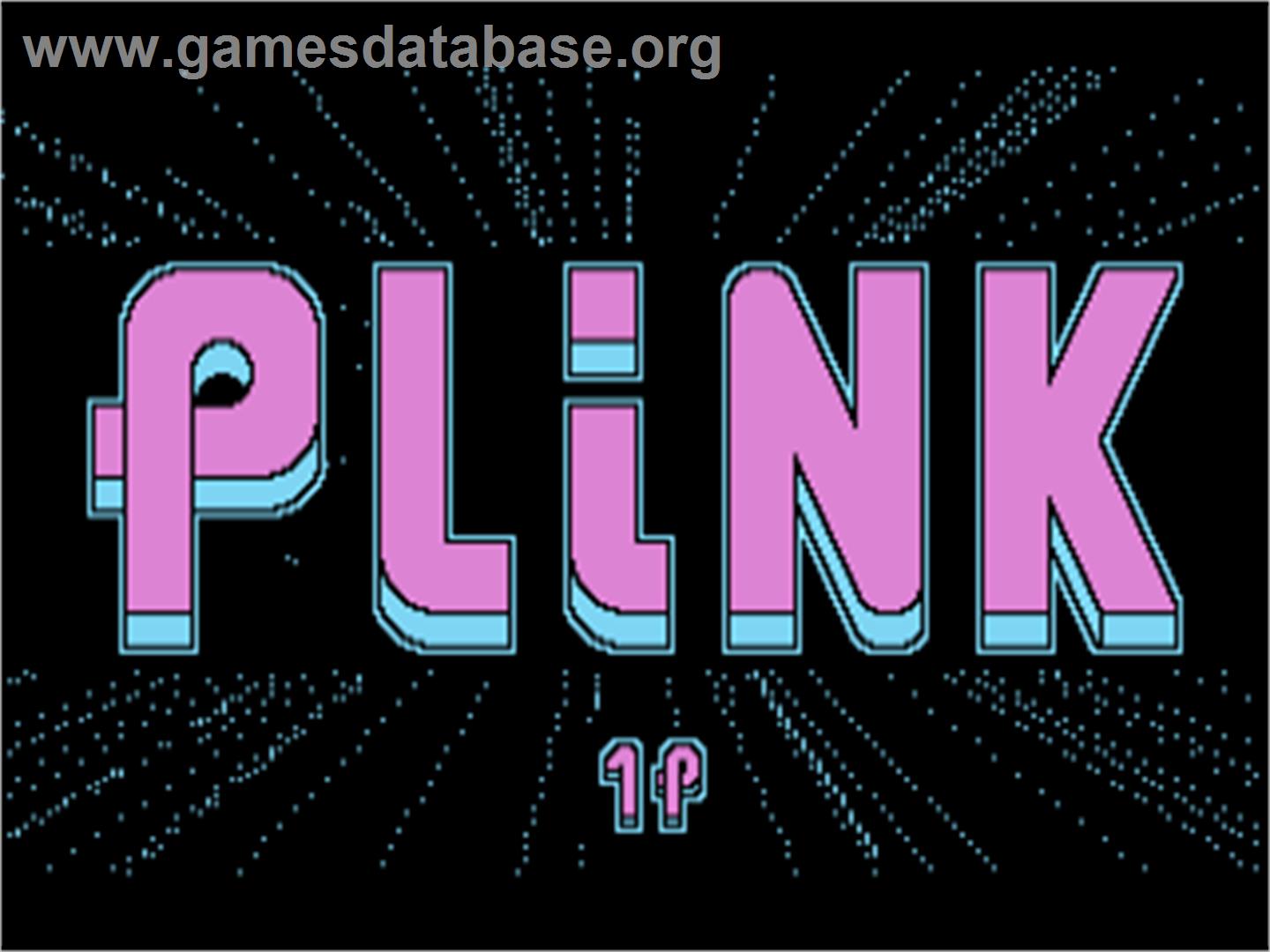 Plink - Atari 7800 - Artwork - Title Screen