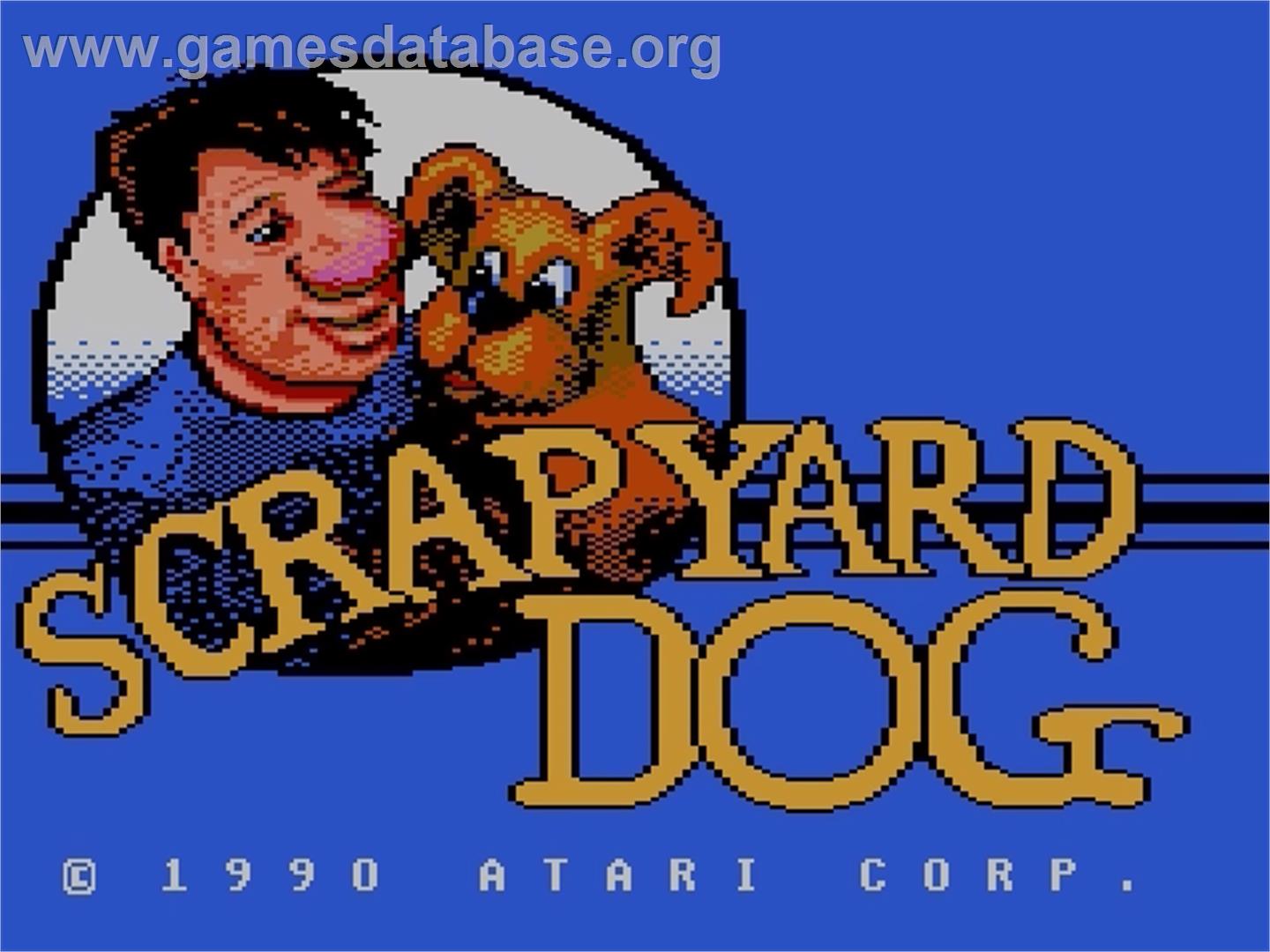 Scrapyard Dog - Atari 7800 - Artwork - Title Screen