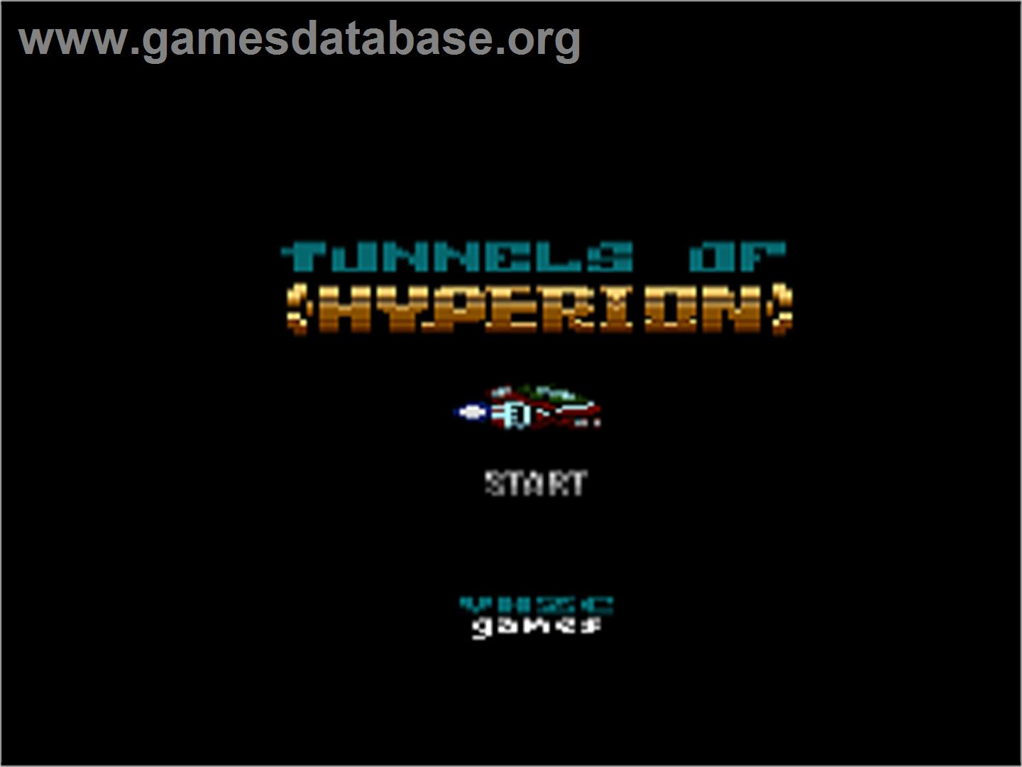 Tunnels Of Hyperion - Atari 7800 - Artwork - Title Screen