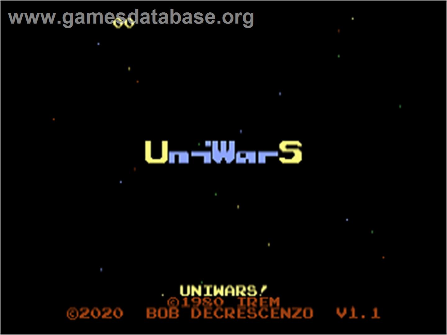 UniWarS - Atari 7800 - Artwork - Title Screen