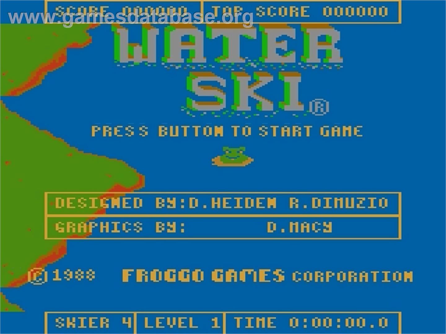 Water Ski - Atari 7800 - Artwork - Title Screen