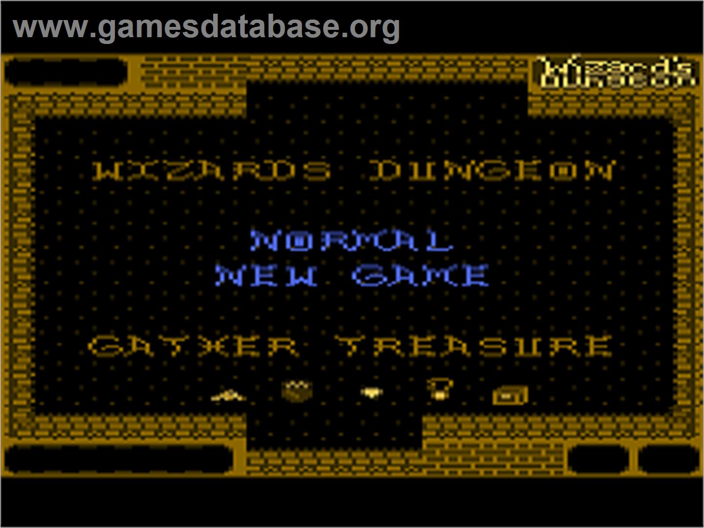 Wizard's Dungeon - Atari 7800 - Artwork - Title Screen