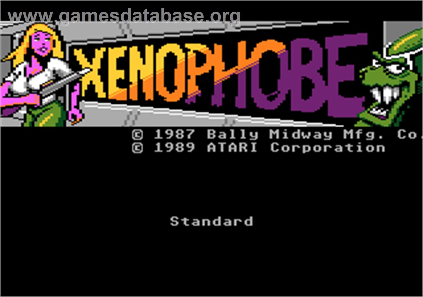 Xenophobe - Atari 7800 - Artwork - Title Screen