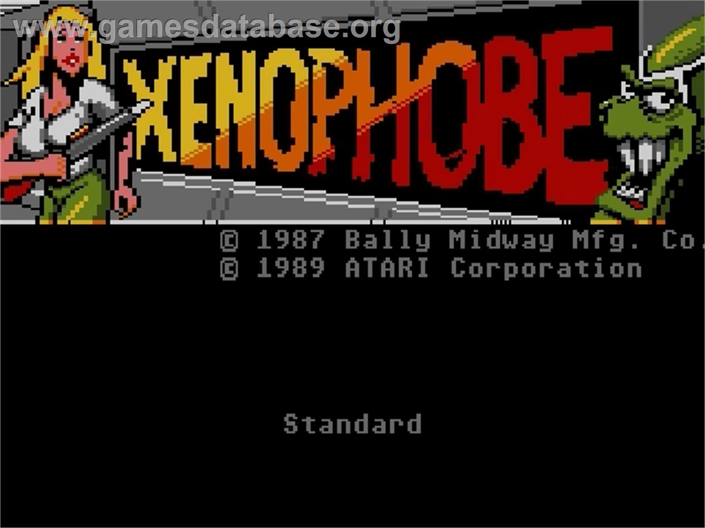 Xenophobe - Atari 7800 - Artwork - Title Screen