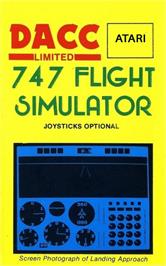 Box cover for 747 Flight Simulator on the Atari 8-bit.