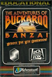 Box cover for Adventures of Buckaroo Banzai, The - Across the 8th Dimension! on the Atari 8-bit.