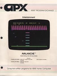 Box cover for Avalanche on the Atari 8-bit.