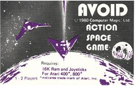 Box cover for Avoid on the Atari 8-bit.