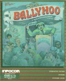 Box cover for Ballyhoo on the Atari 8-bit.