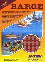 Box cover for Barge on the Atari 8-bit.