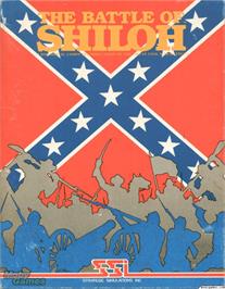 Box cover for Battle of Shiloh on the Atari 8-bit.
