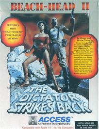 Box cover for Beach Head 2: The Dictator Strikes Back on the Atari 8-bit.