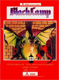 Box cover for Black Lamp on the Atari 8-bit.