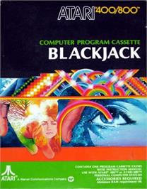 Box cover for Blackjack on the Atari 8-bit.